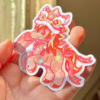 “Lucky Year Horse” Die-Cut Sticker